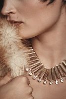 Crystal Fluted Collar Necklace