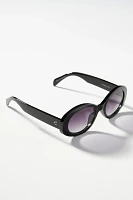 Slim Bubble Oval Sunglasses