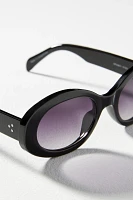 Slim Bubble Oval Sunglasses