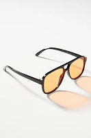 Yellow Lens Aviator Sunglasses