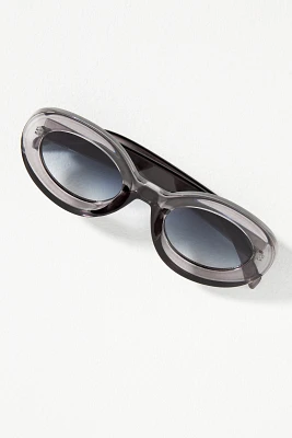 Bevel Oversized Oval Sunglasses