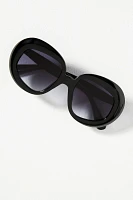 Oversized Tonal Ombré Sunglasses