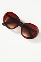 Oversized Tonal Ombré Sunglasses