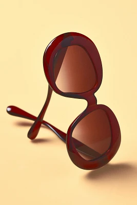 Oversized Tonal Ombré Sunglasses