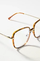 Tortoiseshell Trim Square Readers