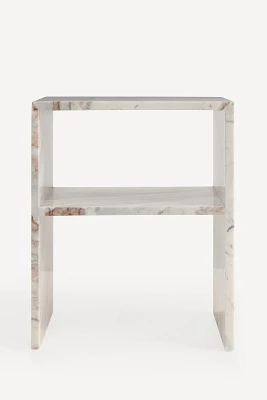 Gia Marble Open Side Table