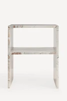 Gia Marble Open Side Table