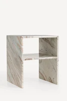 Gia Marble Open Side Table
