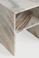 Gia Marble Open Side Table