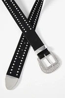 Rhinestone-Studded Western Belt