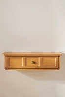 Elle Oak Wood Shelf with Drawer