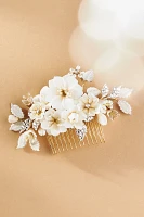 Twigs & Honey Creamy Floral Petite Garden Hair Comb