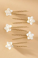 Twigs & Honey Floral Bud Hair Pins, Set of 5