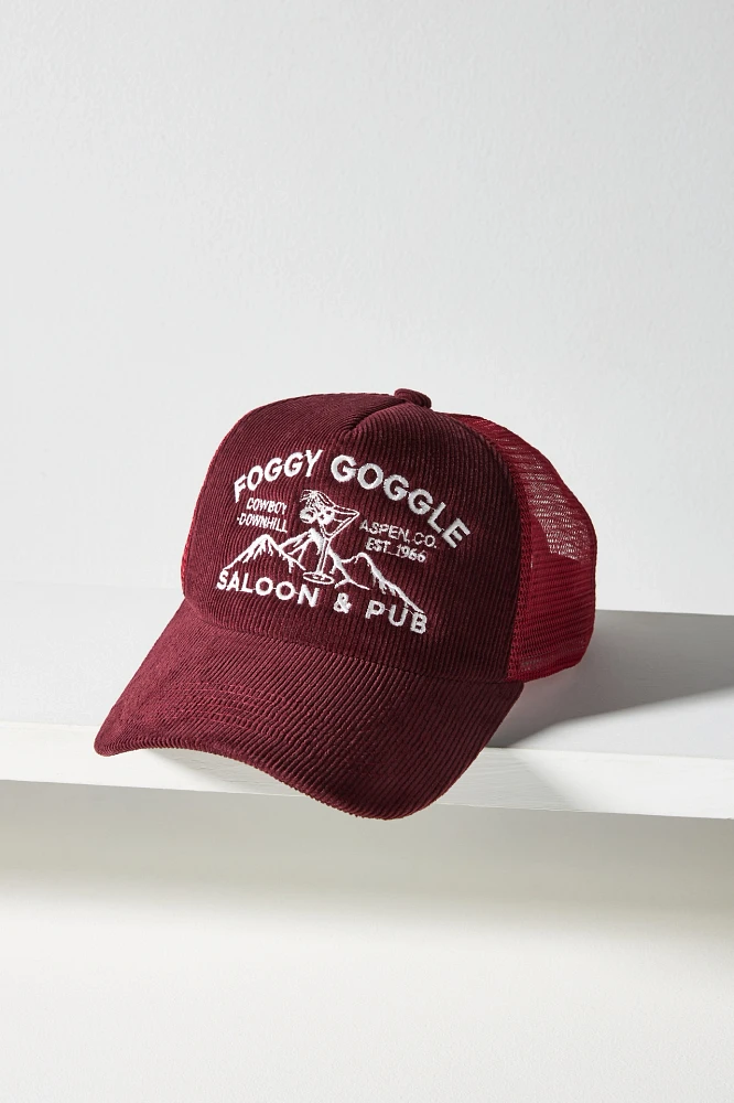 Worn/West Foggy Goggle Corduroy Trucker Hat