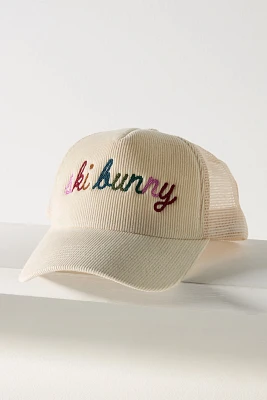 Worn/West Ski Bunny Corduroy Trucker Hat