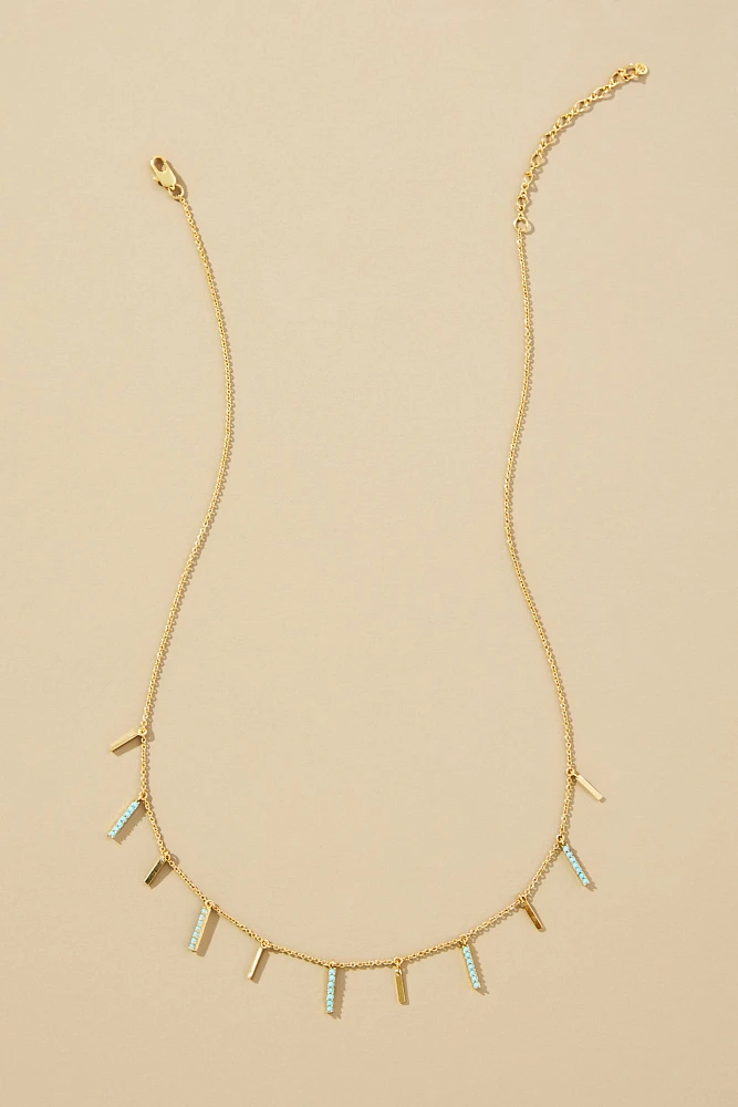 Stone Fringe Necklace