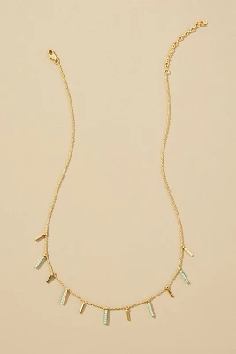 Stone Fringe Necklace