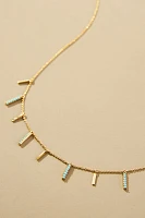 Stone Fringe Necklace