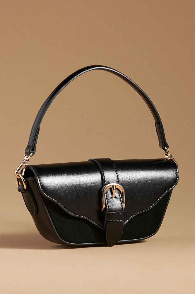 Buckle Structured Sling Bag