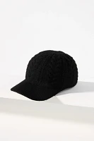 Central Park West Cable Sweater Baseball Cap