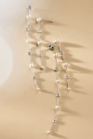 NADRI Front-Back Crystal Pearl Drop Earrings