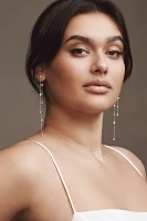 NADRI Front-Back Crystal Pearl Drop Earrings