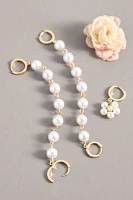 Pearl Flower Shoe Charm Set