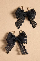 Lace Bow Shoe Charm Set