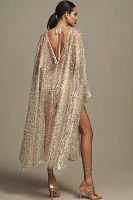 By Anthropologie Embellished Sheer Kaftan