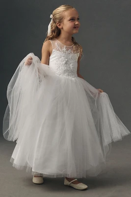 Princess Daliana Embellished Tulle Flower Girl Dress