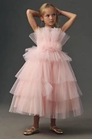 Princess Daliana Tiered Tulle Flower Girl Dress