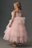 Princess Daliana Tiered Tulle Flower Girl Dress