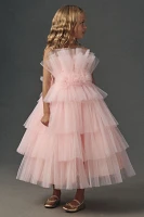 Princess Daliana Tiered Tulle Flower Girl Dress