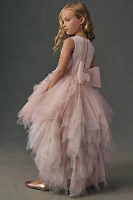 Princess Daliana High-Low Layered Tulle Flower Girl Dress