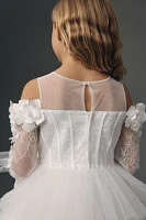 Princess Daliana Tiered Corset Flower Girl Dress