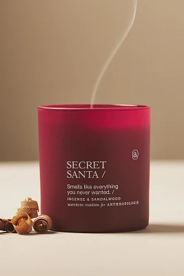 Anecdote Secret Santa Glass Candle