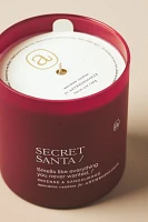 Anecdote Secret Santa Glass Candle