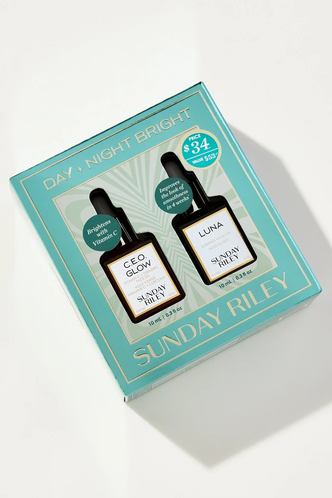 Sunday Riley Day + Night Bright Gift Set