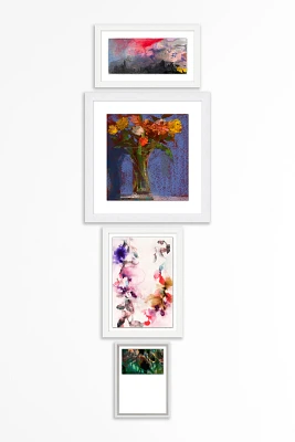 Moody Floral Vertical Gallery Wall Art