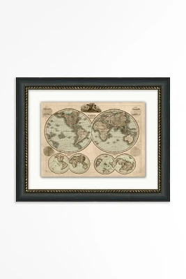 Vintage World Map Wall Art