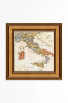 Vintage Map of Italy Wall Art