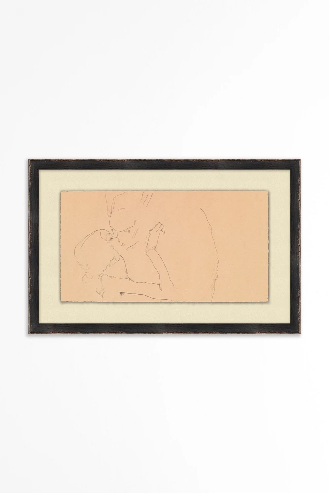 A Kiss Sketch Wall Art