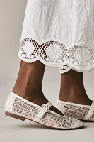 Bibi Lou Floral Mesh Mary Jane Flats