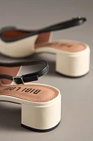 Bibi Lou Bonnie Slingback Buckle Detail Heels