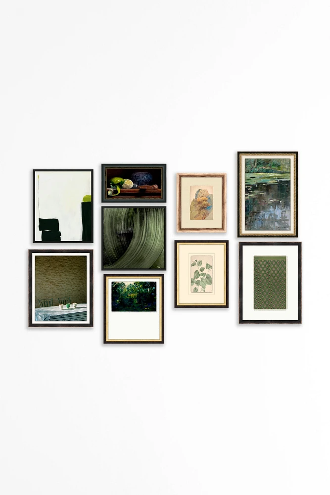 Green Gallery Wall Art