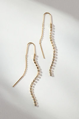 Crystal Wire Drop Earrings