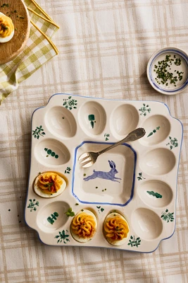 Lexington Stoneware Deviled Egg Platter