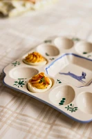 Lexington Stoneware Deviled Egg Platter