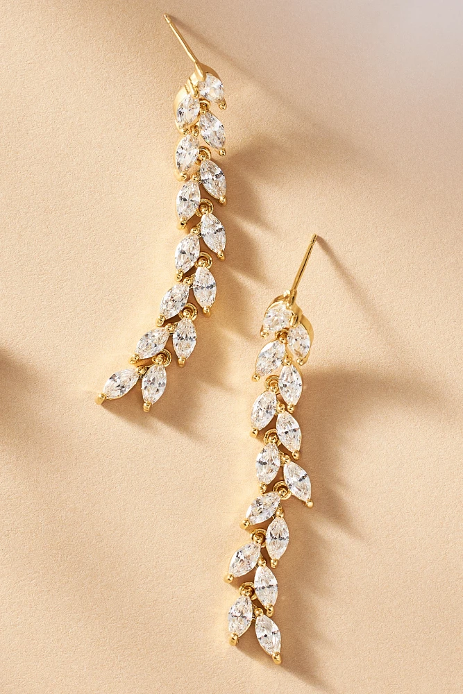 Shashi Jadore Leaf Drop Earrings