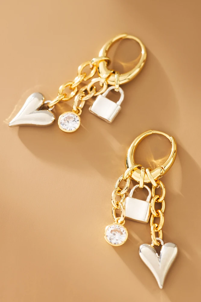 Shashi Katerina Charm Drop Earrings